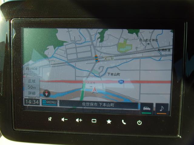 スペーシア ＨＹＢＲＩＤ　Ｘ　ナビ　全方位カメラ　両側電動スライドドア　フルホイールキャップ　オートライト　プッシュスタート　シートヒーター　オートエアコン　衝突被害軽減システム　アイドリングストップ　ＵＳＢソケット　横滑り防止機能　衝突安全ボディ　盗難防止システム（18枚目）