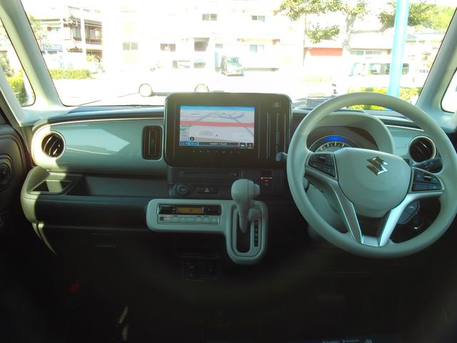 ワゴンRスマイル HYBRID S 3型 片側電動スライドドア 全方位カメラ フルホイールキャップ オートライト ナビ プッシュスタート シートヒーター オートエアコン 衝突被害軽減システム アイドリングストップ USBソケット 横滑り防止機能 衝突安全ボディ 盗難防止システム(17枚目)