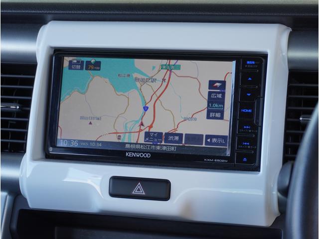 ハスラー Ｇ　４ＷＤ　ナビ　シートヒーター　プッシュスタート　衝突軽減　４ＷＤ　ナビ　シートヒーター　プッシュスタート　スマートキー　Ｂｌｕｅｔｏｏｔｈ　フルセグＴＶ　ＤＶＤ　衝突被害軽減システム　アイドリングストップ　横滑り防止機能　衝突安全ボディ　盗難防止システム（4枚目）