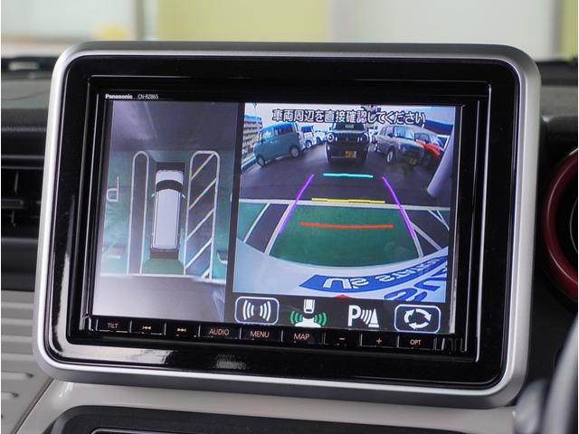 スペーシア ＨＹＢＲＩＤ　Ｘ　全方位カメラ　ナビ　両側電動スライドドア　全方位カメラ　ナビ　ＥＴＣ　両側電動スライドドア　リアパーキングセンサー　アダプティブクルーズコントロール　運転席シートヒーター　ヘッドアップディスプレイ　プッシュスタート　スマートキー　フルセグＴＶ（4枚目）