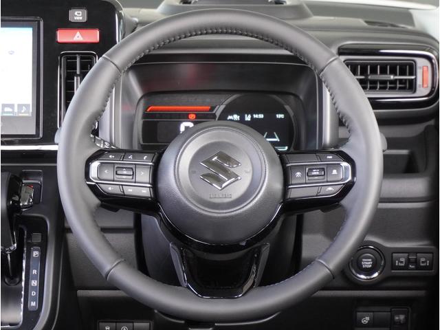 スペーシア ギア　ＨＹＢＲＩＤ　ＸＺターボ　全方位カメラ　ナビ　衝突軽減　全方位カメラ　ナビ　両側電動スライドドア　パーキングセンサー　パドルシフト　アダプティブクルーズコントロール　シートヒーター　ステアリングヒーター　電動パーキングブレーキ　ヘッドアップディスプレイ（14枚目）