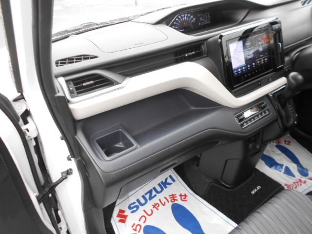 ソリオ ＨＹＢＲＩＤ　ＭＸ　ＣＶＴ　衝突軽減ブレーキ　全方位ナビ　オートライト　Ｂｌｕｅｔｏｏｔｈ　スライドドア　純正ナビ　プッシュスタート　シートヒーター　オートエアコン　ＥＴＣ　衝突被害軽減システム　アイドリングストップ　横滑り防止機能　衝突安全ボディ（31枚目）