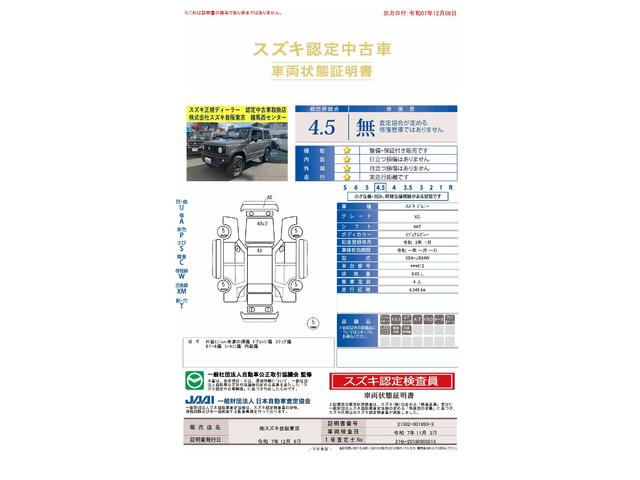 車両状態評価書