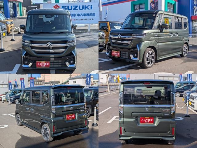 スペーシアカスタム カスタム HYBRID XS 4WD ナビ・オーディオレス 両側リア電動スライドドア アダプティブクルーズコントロール 衝突被害軽減システム 横滑り防止機能 アイドリングストップ オートエアコン シートヒーター プッシュスタート(2枚目)