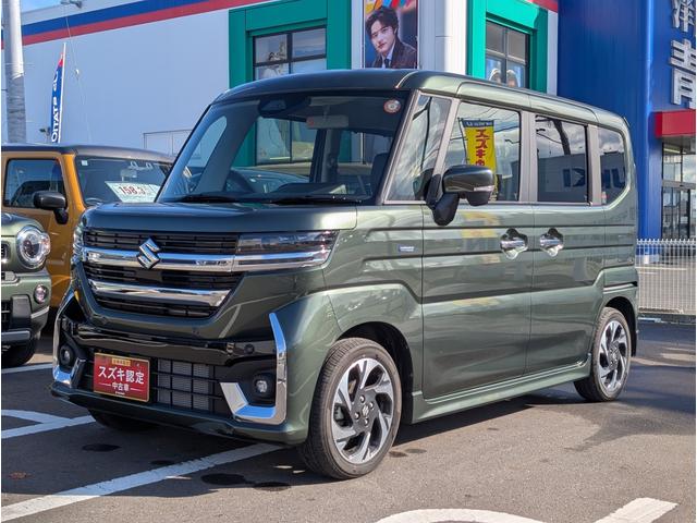 スペーシアカスタム カスタム HYBRID XS 4WD ナビ・オーディオレス 両側リア電動スライドドア アダプティブクルーズコントロール 衝突被害軽減システム 横滑り防止機能 アイドリングストップ オートエアコン シートヒーター プッシュスタート(9枚目)