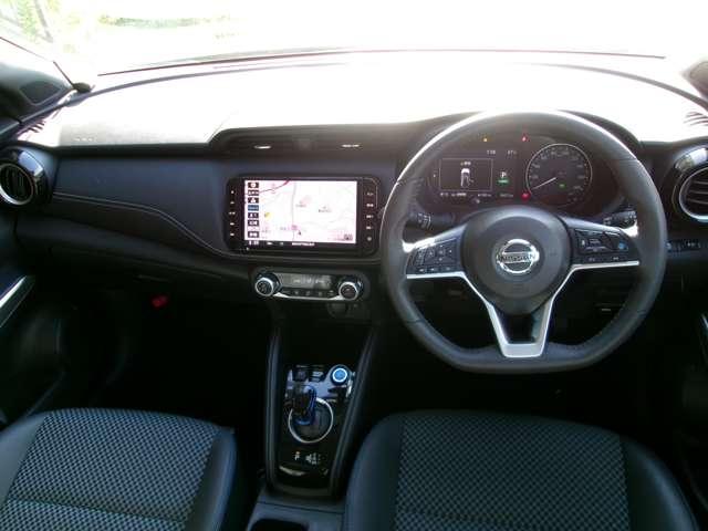 キックス メモリーナビ ドライブレコーダー ETC2.0 ナビ&TV ワンオ-ナ-車 追従クルコン スマートキー LEDヘッド レーンアシスト パワーステアリング ドライブレコーダー ETC 整備記録簿有 メモリーナビ サイドエアバッグ アルミ AAC(3枚目)