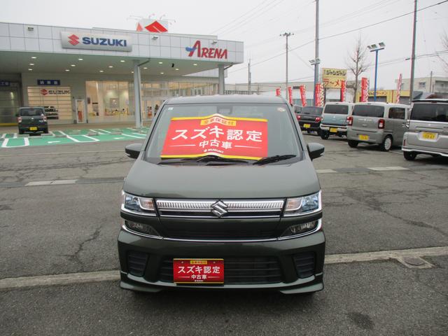 ワゴンＲ ＨＹＢＲＩＤ　ＦＺ　２型　４ＷＤ　オーディオレス　オートライト　プッシュスタート　シートヒーター　オートエアコン　スズキセーフティーサポート　４ＷＤ　衝突被害軽減システム　アイドリングストップ　横滑り防止機能（34枚目）
