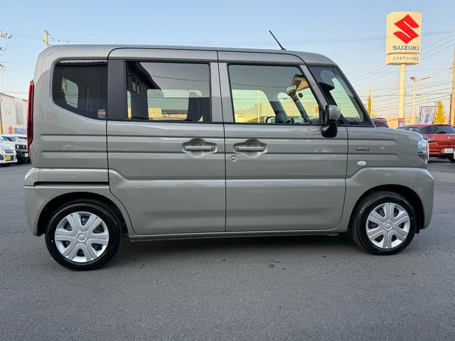 スペーシア ＨＹＢＲＩＤ　Ｘ　オーディオレス　衝突軽減ブレーキ　プッシュスタート　スライドドア　オートライト　シートヒーター　オートエアコン　衝突被害軽減システム　衝突安全ボディ　衝突安全ボディ　盗難防止システム（8枚目）