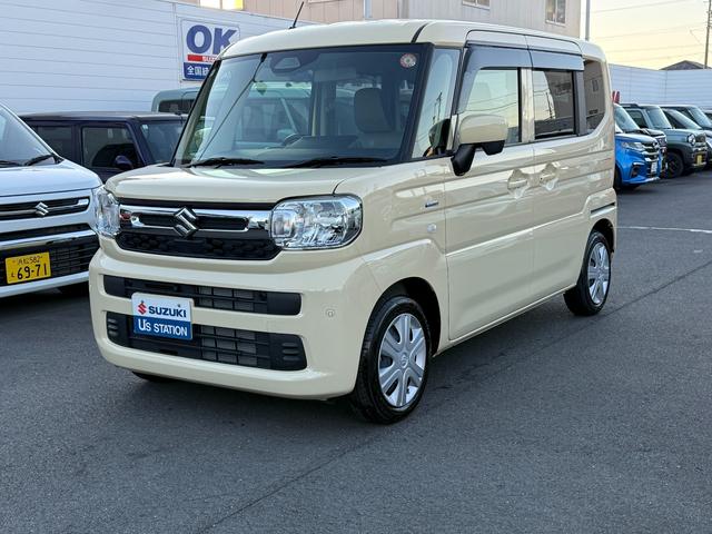 スペーシア ＨＹＢＲＩＤ　Ｘ　衝突軽減ブレーキ　全方位カメラ付き純正ナビ　純正ナビ　オートライト　バックカメラ　Ｂｌｕｅｔｏｏｔｈ　プッシュスタート　シートヒーター　オートエアコン　スズキセーフティーサポート　衝突被害軽減システム　アイドリングストップ　衝突安全ボディ（21枚目）