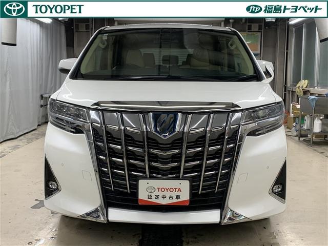 アルファードハイブリッド Ｇ　４ＷＤ　フルセグ　メモリーナビ　ＤＶＤ再生　後席モニター　バックカメラ　衝突被害軽減システム　ＥＴＣ　両側電動スライド　ＬＥＤヘッドランプ　乗車定員７人　３列シート　ワンオーナー（2枚目）