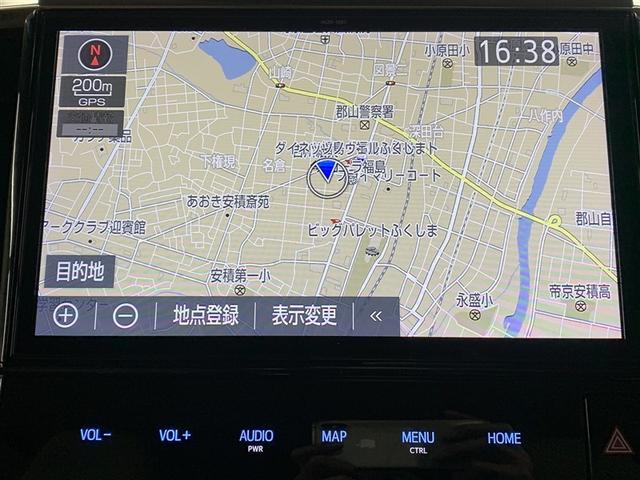 アルファードハイブリッド Ｇ　４ＷＤ　フルセグ　メモリーナビ　ＤＶＤ再生　後席モニター　バックカメラ　衝突被害軽減システム　ＥＴＣ　両側電動スライド　ＬＥＤヘッドランプ　乗車定員７人　３列シート　ワンオーナー（6枚目）