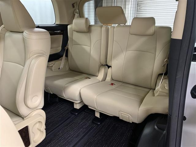 アルファードハイブリッド Ｇ　４ＷＤ　フルセグ　メモリーナビ　ＤＶＤ再生　後席モニター　バックカメラ　衝突被害軽減システム　ＥＴＣ　両側電動スライド　ＬＥＤヘッドランプ　乗車定員７人　３列シート　ワンオーナー（10枚目）