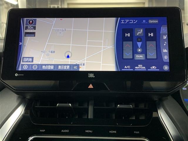 ハリアーハイブリッド Z レザーパッケージ 革シート フルセグ メモリーナビ ミュージックプレイヤー接続可 バックカメラ 衝突被害軽減システム ETC ドラレコ LEDヘッドランプ ワンオーナー(6枚目)