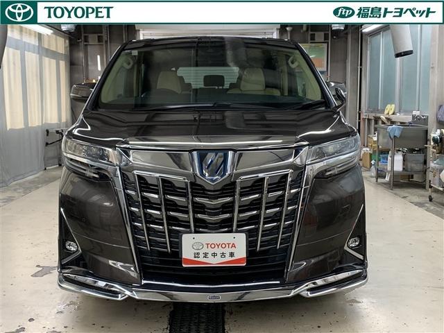 アルファードハイブリッド X 4WD フルセグ メモリーナビ DVD再生 後席モニター バックカメラ 衝突被害軽減システム ETC ドラレコ 両側電動スライド LEDヘッドランプ 乗車定員8人 3列シート ワンオーナー フルエアロ(2枚目)