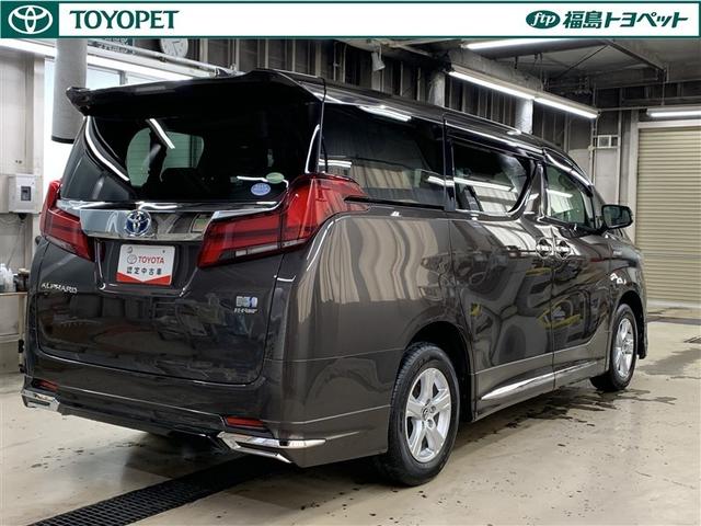 アルファードハイブリッド X 4WD フルセグ メモリーナビ DVD再生 後席モニター バックカメラ 衝突被害軽減システム ETC ドラレコ 両側電動スライド LEDヘッドランプ 乗車定員8人 3列シート ワンオーナー フルエアロ(5枚目)