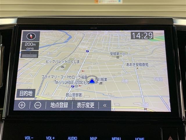 アルファードハイブリッド X 4WD フルセグ メモリーナビ DVD再生 後席モニター バックカメラ 衝突被害軽減システム ETC ドラレコ 両側電動スライド LEDヘッドランプ 乗車定員8人 3列シート ワンオーナー フルエアロ(6枚目)