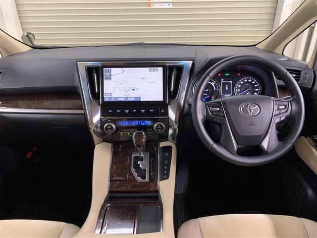 アルファードハイブリッド X 4WD フルセグ メモリーナビ DVD再生 後席モニター バックカメラ 衝突被害軽減システム ETC ドラレコ 両側電動スライド LEDヘッドランプ 乗車定員8人 3列シート ワンオーナー フルエアロ(7枚目)