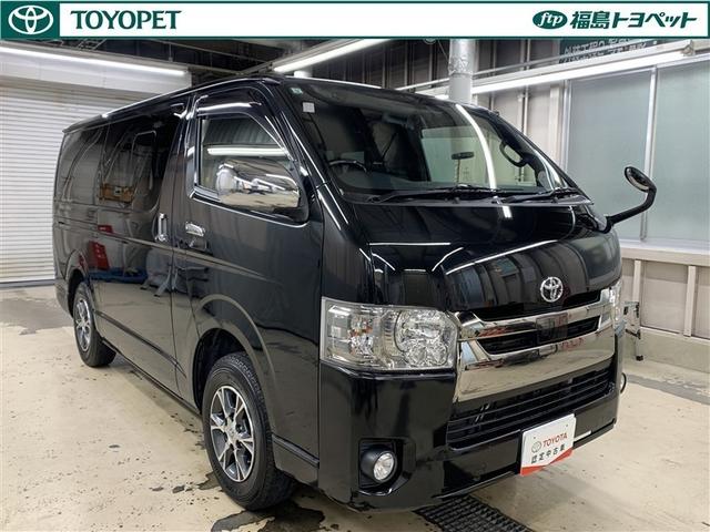 ハイエースバン スーパーＧＬ　ダークプライムＩＩ　４ＷＤ　フルセグ　メモリーナビ　ＤＶＤ再生　バックカメラ　衝突被害軽減システム　ＥＴＣ　ＬＥＤヘッドランプ　ワンオーナー　ディーゼル（3枚目）