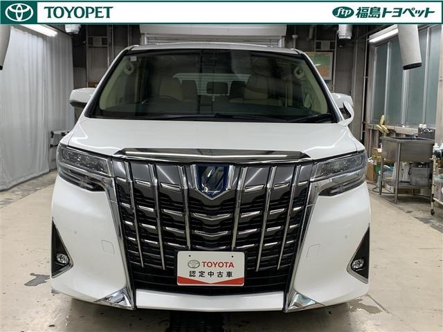 アルファードハイブリッド Ｇ　４ＷＤ　フルセグ　メモリーナビ　ＤＶＤ再生　バックカメラ　衝突被害軽減システム　ＥＴＣ　ドラレコ　両側電動スライド　ＬＥＤヘッドランプ　乗車定員７人　３列シート　ワンオーナー（2枚目）