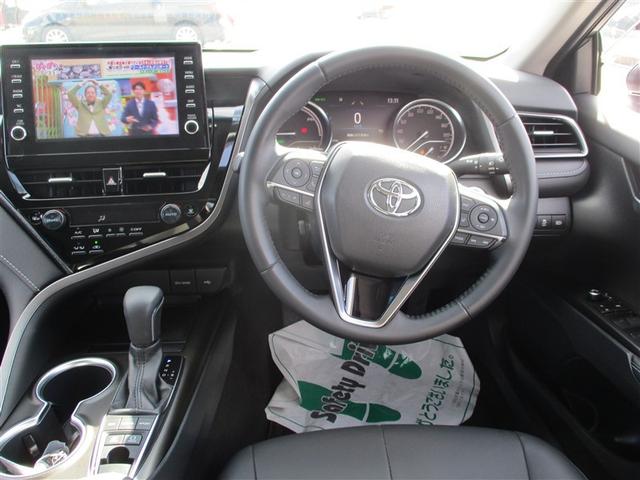 カムリ ＷＳレザーパッケージ　革シート　４ＷＤ　フルセグ　メモリーナビ　ミュージックプレイヤー接続可　バックカメラ　衝突被害軽減システム　ＥＴＣ　ドラレコ　ＬＥＤヘッドランプ　ワンオーナー　記録簿（9枚目）