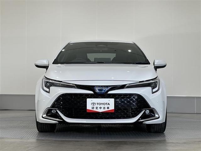 カローラスポーツ ハイブリッドＧ　Ｚ　Ｂカメラ　衝突回避システム　サイドエアバッグ　クルコン　地デジ　横滑り防止機能　ＬＥＤライト　ＡＷ　フルオートエアコン　イモビライザー　ナビＴＶ　点検記録簿　パワーステアリング　キーレス　スマートキ－（3枚目）