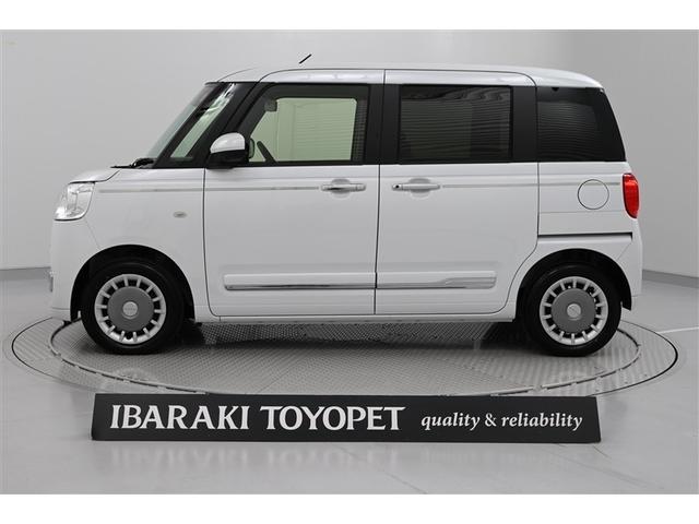 ムーヴキャンバス セオリーＧ　ＩＳＴＯＰ　ナビＴＶ　衝突軽減ブレーキ　ＬＥＤヘッド　横滑り防止機能　両側オートスライドドア　Ｂカメラ　フルセグＴＶ　ベンチシート　サイドエアバッグ　ミュージックプレイヤー接続可　イモビライザー（2枚目）