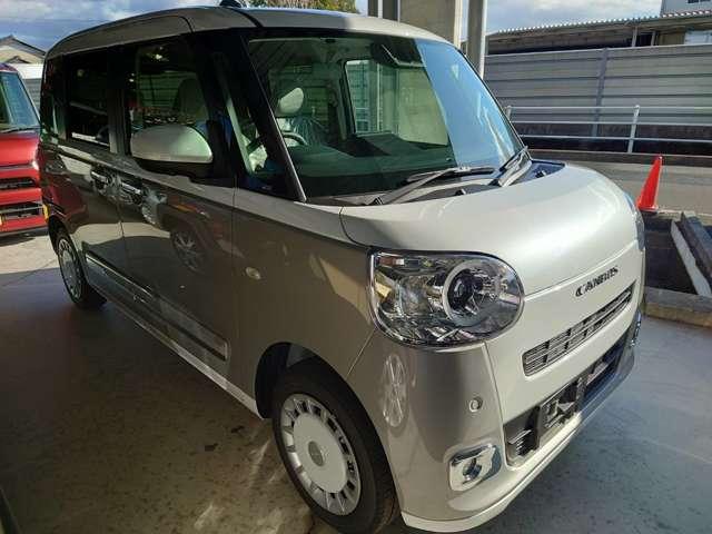 ムーヴキャンバス ストライプスＧ　リヤカメラ　ＡＡＣ　バックソナー　キーフリーキー　電格ドアミラー　アイドリングＳ　衝突被害軽減装置　禁煙　レーンキープ　盗難防止　スマートキー・プッシュスタート　ＬＥＤライト　ＥＳＣ　サイドエアバック（3枚目）