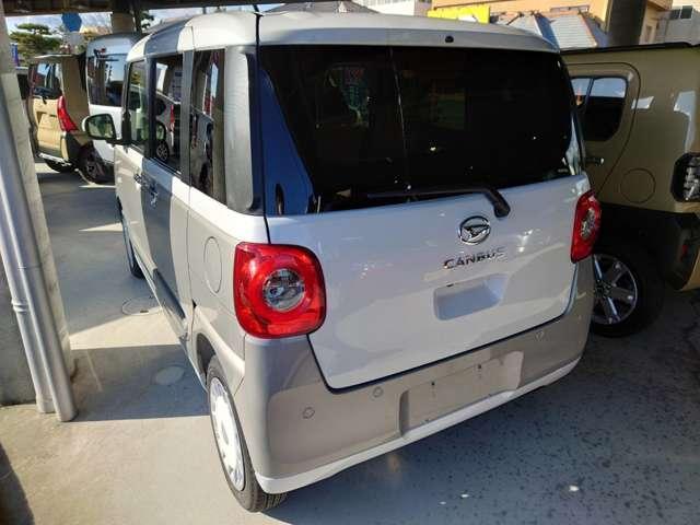 ムーヴキャンバス ストライプスＧ　リヤカメラ　ＡＡＣ　バックソナー　キーフリーキー　電格ドアミラー　アイドリングＳ　衝突被害軽減装置　禁煙　レーンキープ　盗難防止　スマートキー・プッシュスタート　ＬＥＤライト　ＥＳＣ　サイドエアバック（5枚目）