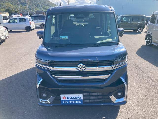 スペーシアカスタム カスタム　ＨＹＢＲＩＤ　ＸＳ　バックカメラ　オートライト　Ｂｌｕｅｔｏｏｔｈ　スライドドア　純正ナビ　プッシュスタート　シートヒーター　オートエアコン　スズキセーフティーサポート　アイドリングストップ　衝突安全ボディ（2枚目）