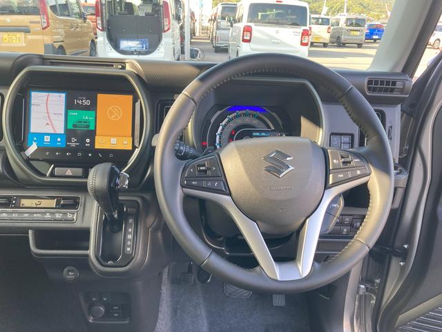 ハスラー タフワイルドターボ 3型 バックカメラ オートライト Bluetooth 純正ナビ プッシュスタート シートヒーター オートエアコン スズキセーフティーサポート アイドリングストップ 横滑り防止機能 衝突安全ボディ(16枚目)