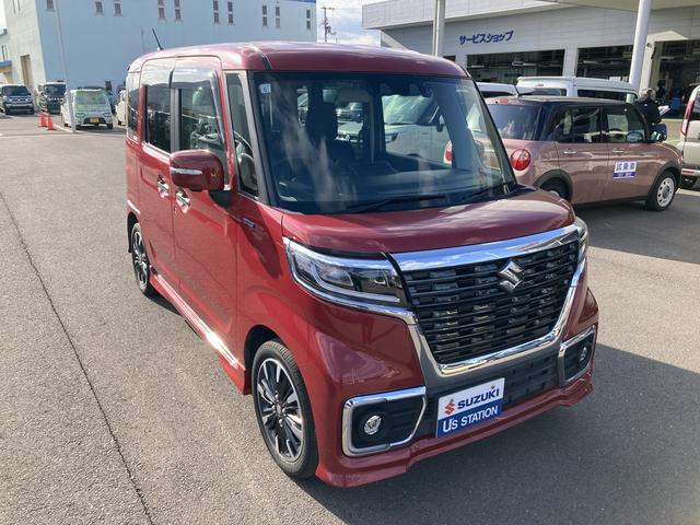 スペーシアカスタム カスタム HYBRID XS 2型 ドライブレコーダー バックカメラ オートライト Bluetooth スライドドア 純正ナビ プッシュスタート シートヒーター オートエアコン スズキセーフティーサポート アイドリングストップ(6枚目)