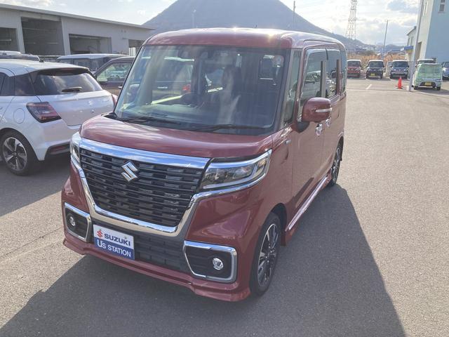 スペーシアカスタム カスタム HYBRID XS 2型 ドライブレコーダー バックカメラ オートライト Bluetooth スライドドア 純正ナビ プッシュスタート シートヒーター オートエアコン スズキセーフティーサポート アイドリングストップ(7枚目)