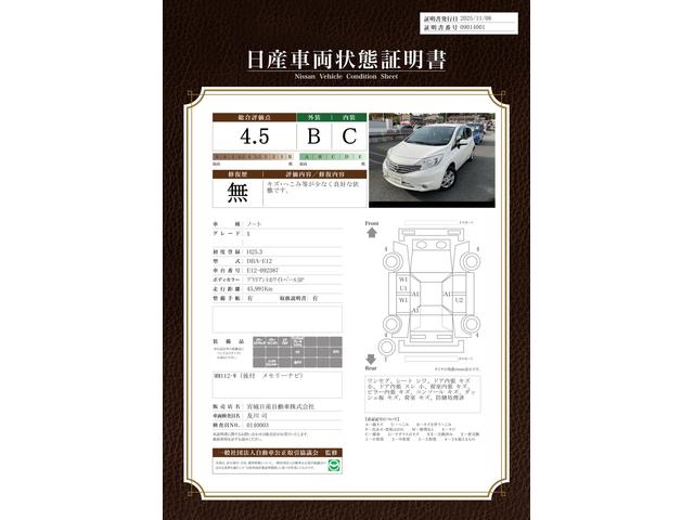 車両状態評価書