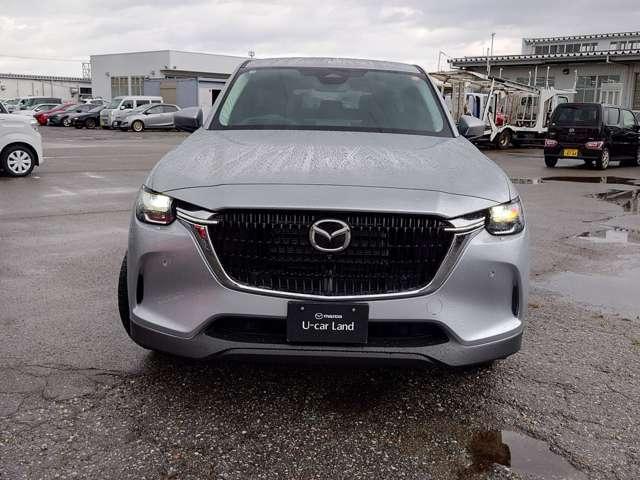 CX-60 2.5 25S Lパッケージ 4WD 試乗車UP ACC LEDライト ナビTV 本革 禁煙 パワーシート 衝突軽減 アルミホイール USB 4WD メモリナビ アイドリングストップ 横滑り防止装置 コーナーソナー Bluetooth接続(2枚目)