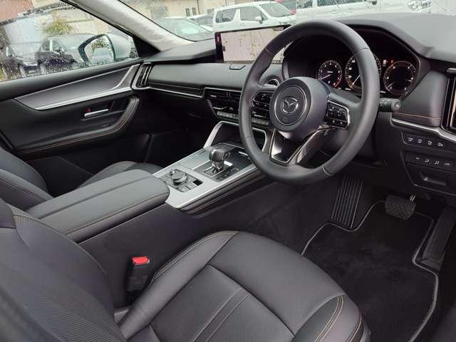 CX-60 2.5 25S Lパッケージ 4WD 試乗車UP ACC LEDライト ナビTV 本革 禁煙 パワーシート 衝突軽減 アルミホイール USB 4WD メモリナビ アイドリングストップ 横滑り防止装置 コーナーソナー Bluetooth接続(6枚目)