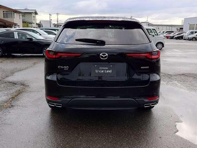 CX-60 3.3 XD Lパッケージ ディーゼルターボ 4WD パワーリアゲート Bカメラ 黒革シート LED 1オーナー テレビ AW ETC 4WD オートハイビーム スマートキー シートヒーター アイドリングストップ ターボ ミュージックプレイヤー接続可(5枚目)