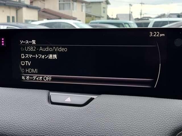 CX-60 3.3 XD Lパッケージ ディーゼルターボ 4WD パワーリアゲート Bカメラ 黒革シート LED 1オーナー テレビ AW ETC 4WD オートハイビーム スマートキー シートヒーター アイドリングストップ ターボ ミュージックプレイヤー接続可(10枚目)