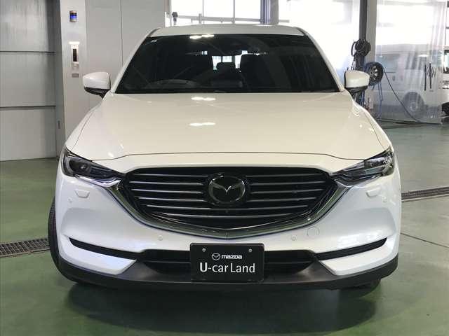 ＣＸ－８ ２．２　ＸＤ　プロアクティブ　ディーゼルターボ　４ＷＤ　ＭＴモード付　リアエアコン　アドバンストキー　横滑り防止機能　地デジ　アイスト　ＥＴＣ車載器　エアコン　４ＷＤ　パワーシート　シートヒーター　サイドカメラ　三列シート　ターボ　フロントカメラ　キーレス（4枚目）