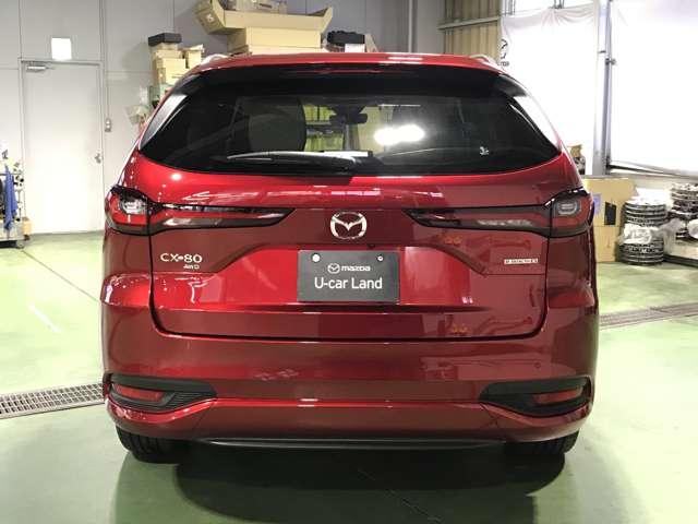 ＣＸ－８０ ３．３　ＸＤハイブリッド　プレミアム　モダン　ディーゼルター　盗難防止装置付　衝突被害軽減ブレーキ　全周囲カメラ　アダプティブクルーズコントロール　革シート　３列シート　バックカメラ　電動シート　シートヒーター　４ＷＤ　サンルーフ（6枚目）