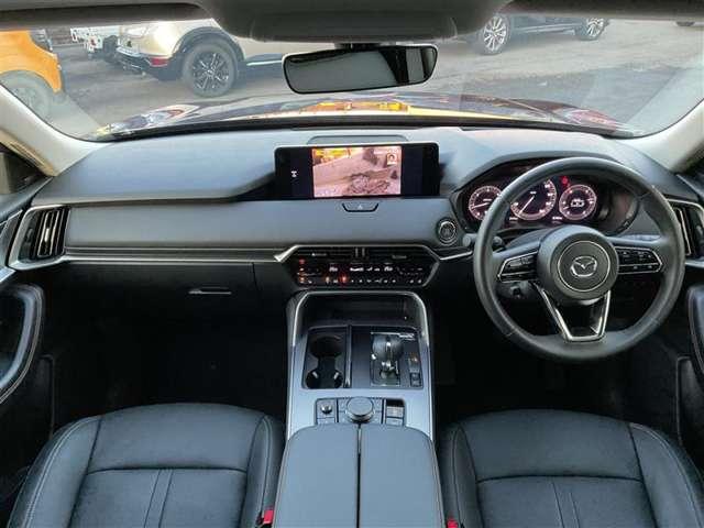 ＣＸ－８０ ３．３　ＸＤ　Ｌパッケージ　ディーゼルターボ　４ＷＤ　盗難防止装置付　アルミホイール　パノラマサンルーフ　フルセグＴＶ　レザーシート　全周囲カメラ　パワーシート　スマートキー　アイドリングストップ　アダプティブクルーズコントロール　４ＷＤ　シートヒーター（3枚目）