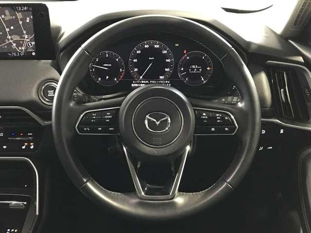 ＣＸ－６０ ３．３　ＸＤ　Ｌパッケージ　ディーゼルターボ　４ＷＤ　盗難防止装置付　Ｂカメラ　黒革シート　ＬＥＤ　ＡＷ　ＥＴＣ　４ＷＤ　スマートキー　シートヒーター　アイドリングストップ　ターボ　オートエアコン　ナビ　盗難防止システム　パワステ　キーフリー　衝突軽減Ｂ（13枚目）