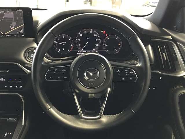 ＣＸ－６０ ３．３　ＸＤ　エクスクルーシブ　モード　ディーゼルターボ　４　盗難防止装置付　アイスト　ムーンルーフ　衝突軽減ブレーキ　エアコン　地デジ　レザー　ＬＥＤライト　ＡＢＳ　ＥＴＣ　スマートキー　パワーシート　４ＷＤ　盗難防止装置　メモリーナビ　キーレス　ターボ（13枚目）