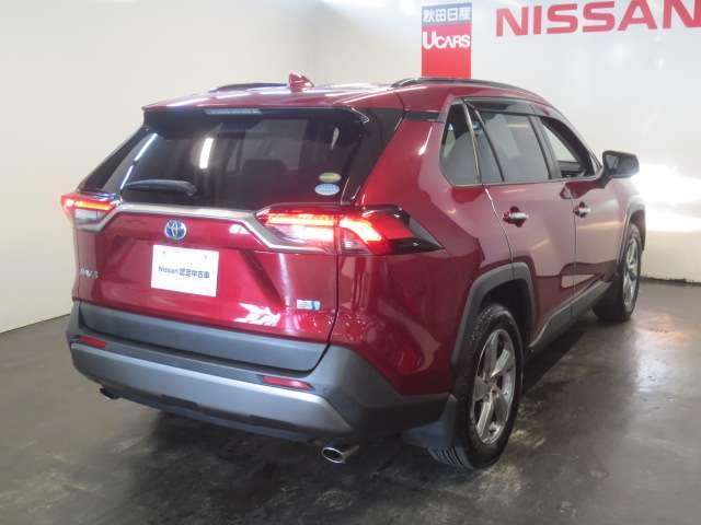 ＲＡＶ４ ２．５　ハイブリッド　Ｇ　Ｅ－Ｆｏｕｒ　４ＷＤ　衝突被害軽減装置　ドライブレコーダ　革Ｓ　ワンオーナ－　バックモニター　スマキー　ＡＷＤ　ＴＶナビ　パワステ　クルコン　ＰＫＳＢ　ＡＡＣ　エアバッグ　ＡＷ　パワーウィンドウ　キーレスエントリー　ＥＴＣ（2枚目）