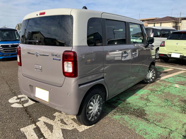 ワゴンＲスマイル ＨＹＢＲＩＤ　Ｘ　３型　★４ＷＤ　純正ナビ★　４ＷＤ　純正ナビ　オートライト　スライドドア　プッシュスタート　シートヒーター　オートエアコン　衝突被害軽減システム　アイドリングストップ　衝突安全ボディ　盗難防止システム（3枚目）