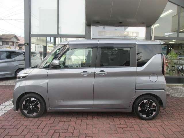 ルークス ６６０　ハイウェイスターＸ　アイスト　衝突被害軽減ブレ－キ　マルチビューカメラ　車線逸脱警報装置　ＥＴＣ　ＬＥＤ　スマートキー　パワーウィンドウ　カーテンエアバック　ドライブレコーダー　ナビＴＶ　バックカメラ　記録簿　パワステ（3枚目）