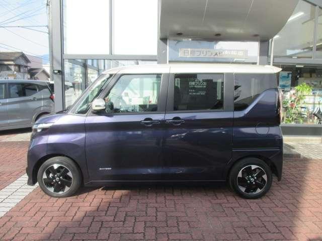 ルークス ６６０　ハイウェイスターＸ　アイスト　衝突被害軽減ブレ－キ　マルチビューカメラ　車線逸脱警報装置　ＬＥＤ　スマートキー　パワーウィンドウ　カーテンエアバック　ドライブレコーダー　ナビＴＶ　バックカメラ　記録簿　パワステ　キーフリ（3枚目）