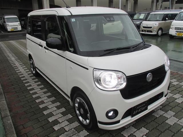 ムーヴキャンバス Ｇブラックアクセントリミテッド　ＳＡＩＩＩ　フルセグ　メモリーナビ　ＤＶＤ再生　ミュージックプレイヤー接続可　バックカメラ　衝突被害軽減システム　両側電動スライド　ＬＥＤヘッドランプ　アイドリングストップ（4枚目）