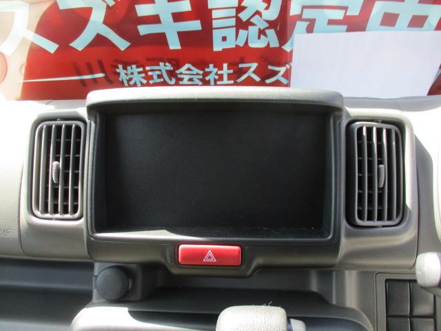 エブリイ ＰＣ　５型　オーディオレス車　前後自動衝突軽減ブレーキ　４ＡＴ、オーディオレス車、前後自動衝突軽減ブレーキ、エアコン、パワーステアリング、パワーウインドウ、キーレスエントリー、スモークガラス、荷台フラット、電動格納ミラー、アイドリングストップ、（10枚目）