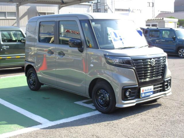 スペーシアベース GF 2型 オーディオレス 前後自動衝突軽減ブレーキ、 CVT、オーディオレス、前後自動衝突軽減ブレーキ、アイドリングストップ、運転席シートヒーター、スマートキー、プッシュボタンスタートスイッチ、オートエアコン、オートライト、後席両側スライドドア、(6枚目)