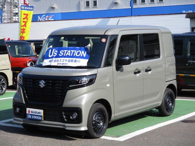スペーシアベース GF 2型 オーディオレス 前後自動衝突軽減ブレーキ、 CVT、オーディオレス、前後自動衝突軽減ブレーキ、アイドリングストップ、運転席シートヒーター、スマートキー、プッシュボタンスタートスイッチ、オートエアコン、オートライト、後席両側スライドドア、(7枚目)